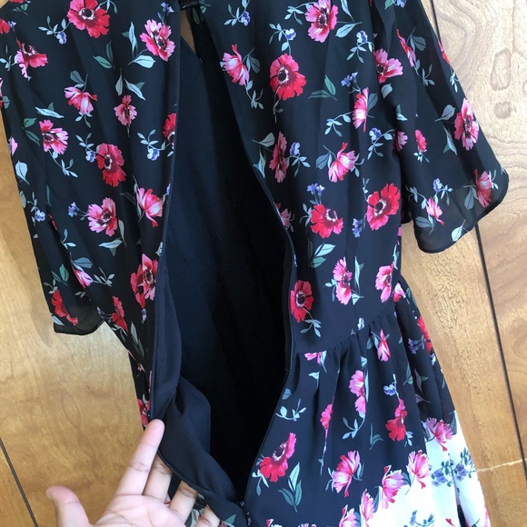 NWOT CeCe Flower Floral Mini Dress Size 2 - Picture 8 of 9